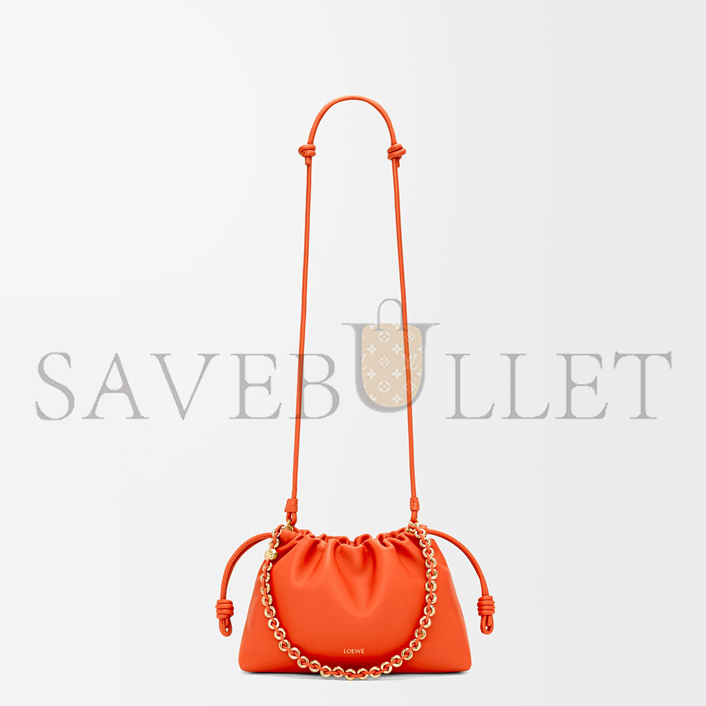 LOEWE MEDIUM FLAMENCO PURSE IN MELLOW NAPPA LAMBSKIN 0011180825 (30*20*10.5cm)